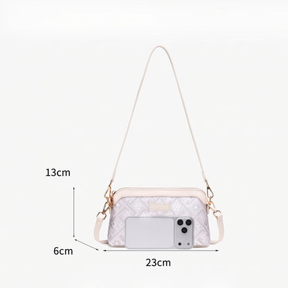Pastel Oriental Jacquard Vegan Eco-Leather Mini Clutch Bag