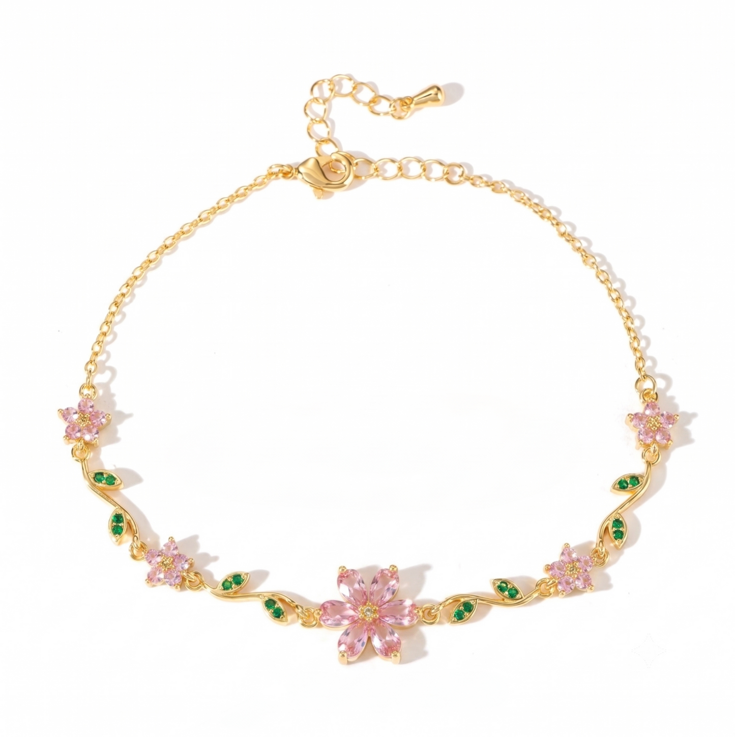 Flora Harmony Whimsical Luxury Charm Bracelet