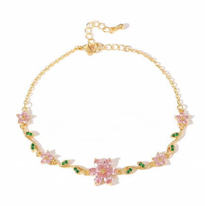 Flora Harmony Whimsical Luxury Charm Bracelet