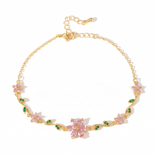 Flora Harmony Whimsical Luxury Charm Bracelet