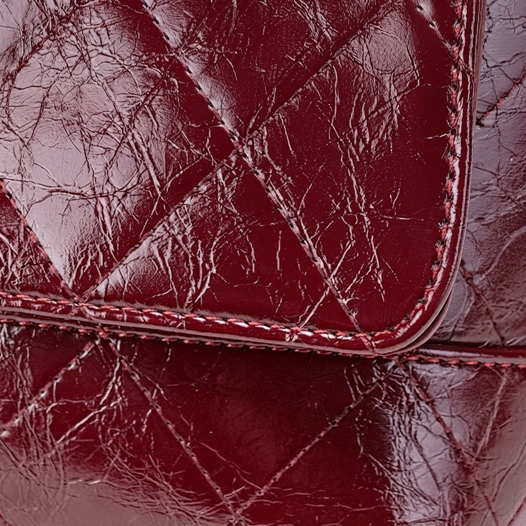Radiant Quilted Vegan Eco-Leather Satchel Crossbody Bag