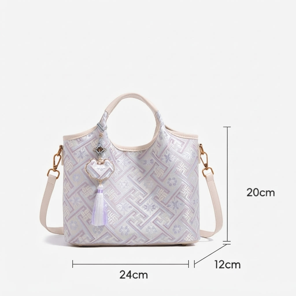Geantă clutch mini tote discretă și delicată din piele ecologică vegană