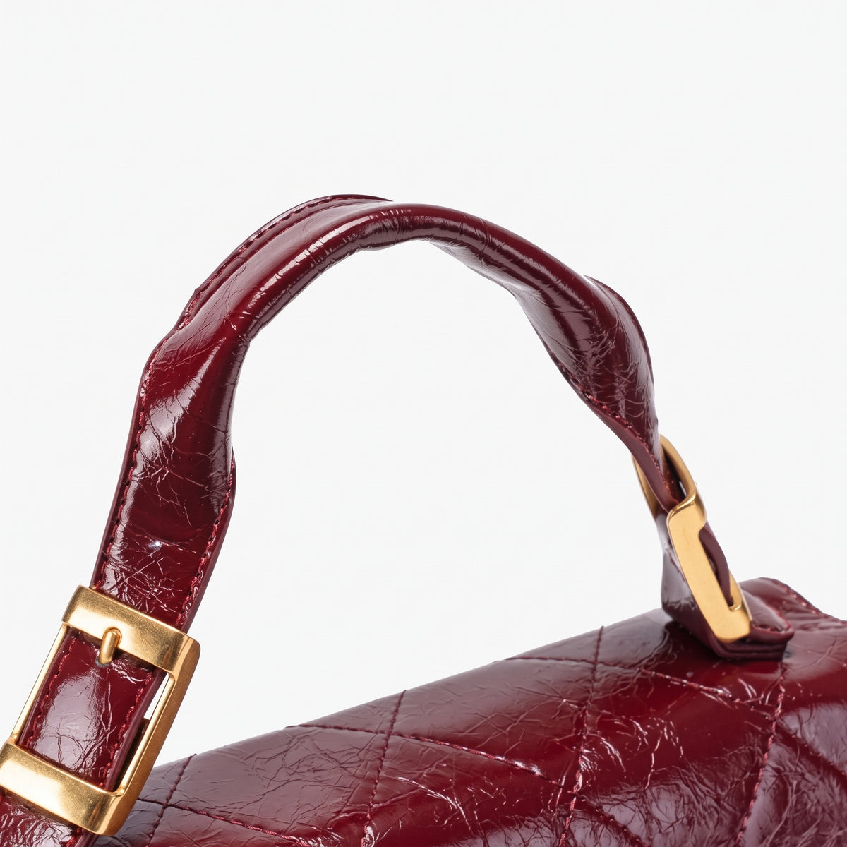 Radiant Quilted Vegan Eco-Leather Satchel Crossbody Bag