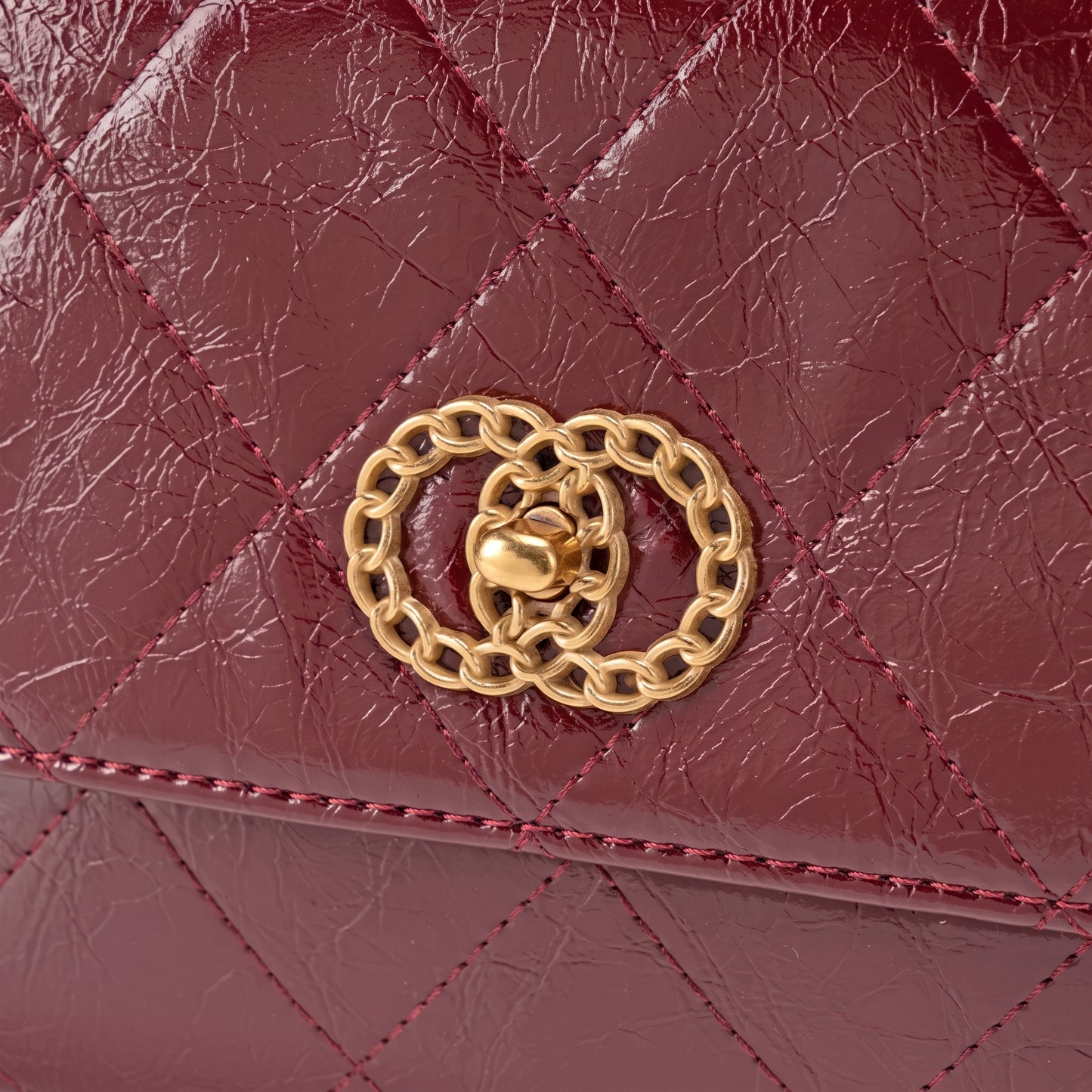 Radiant Quilted Vegan Eco-Leather Satchel Crossbody Bag