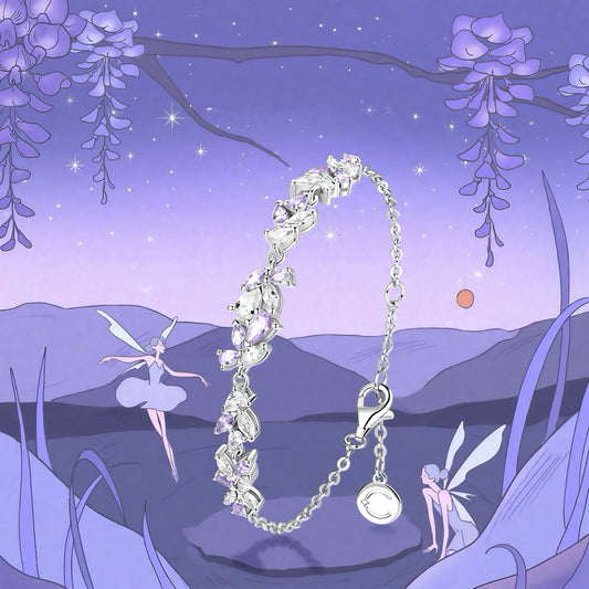 Bracelet Papillon Bleu Rêve Lumineux