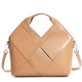 Gewebte Handtasche aus echtem Leder für Damen