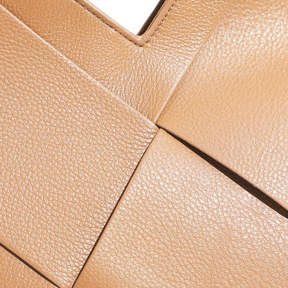 Gewebte Handtasche aus echtem Leder für Damen