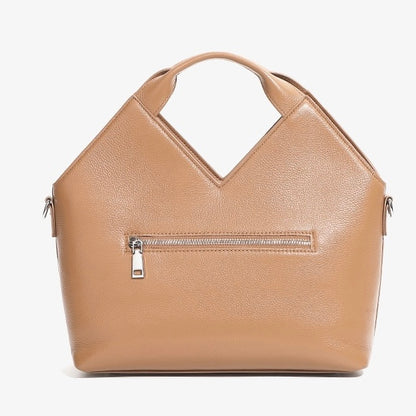 Gewebte Handtasche aus echtem Leder für Damen