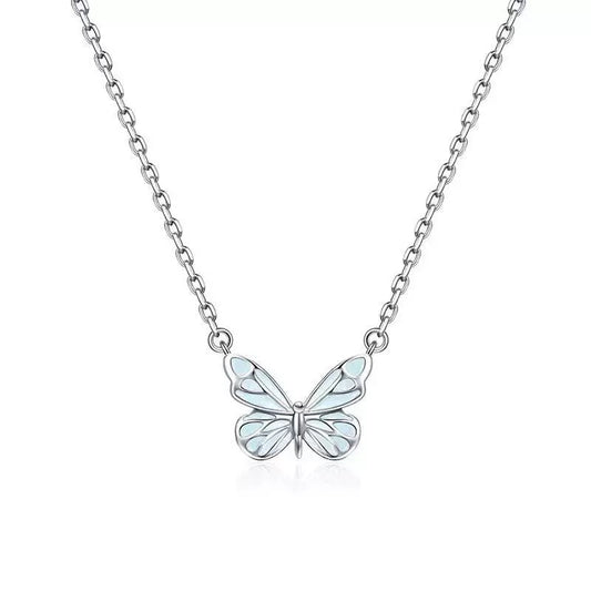 Collar Mariposa Azul Sueño Luminoso