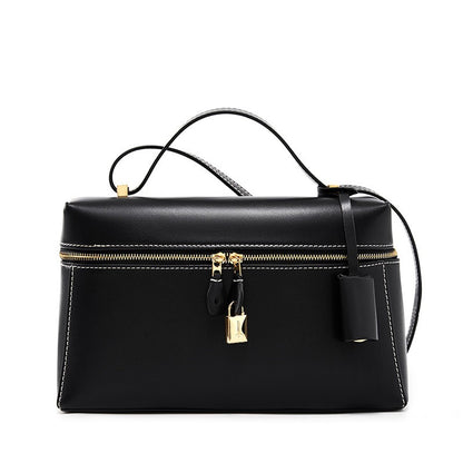 Women's Genuine Leather Crossbody Bucket Bag