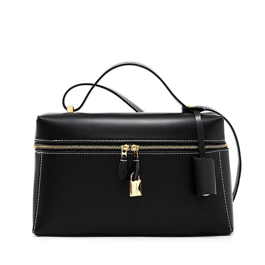 Women's Genuine Leather Crossbody Bucket Bag