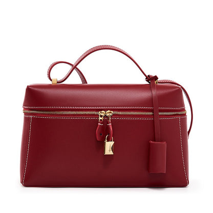 Women's Genuine Leather Crossbody Bucket Bag