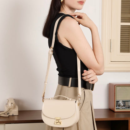 Elegante Satteltasche aus echtem Leder für Damen