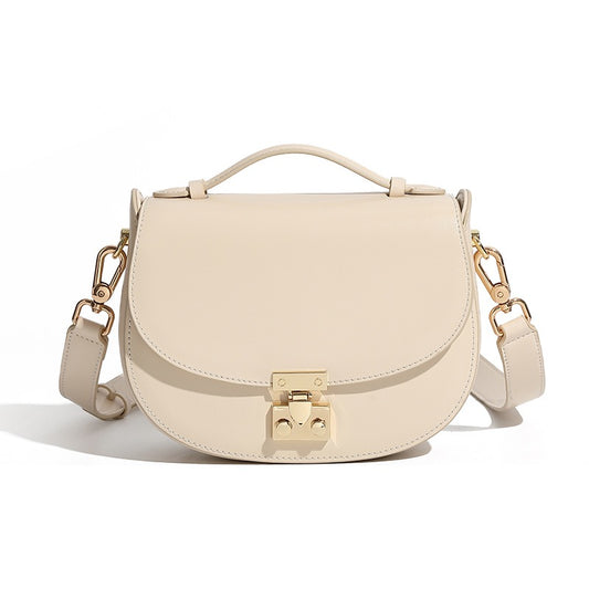 Bolso de silla elegante de cuero genuino para mujer