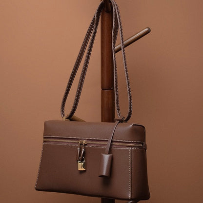 Women's Genuine Leather Crossbody Bucket Bag