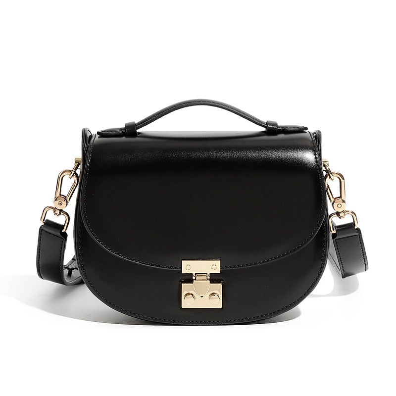 Elegante Satteltasche aus echtem Leder für Damen