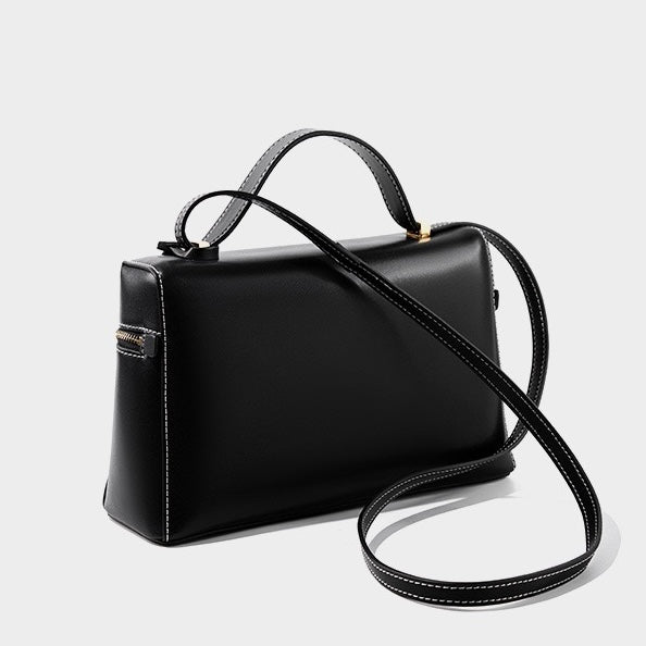 Women's Genuine Leather Crossbody Bucket Bag