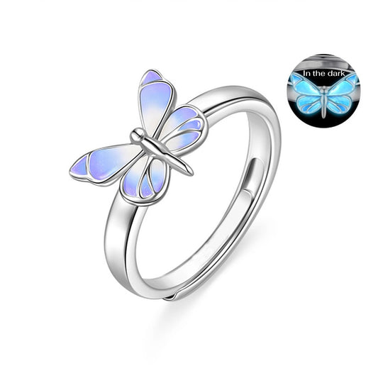 [Limited Edition] Luminous Dream Purple Butterfly Ring