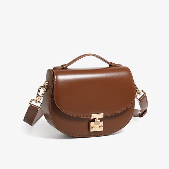Elegante Satteltasche aus echtem Leder für Damen