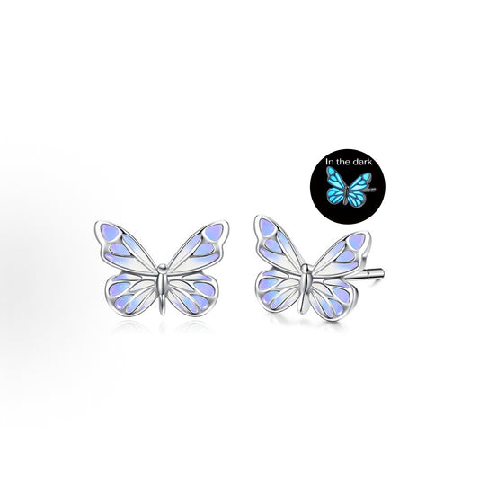[Limited Edition] Luminous Dream Purple Butterfly Earrings