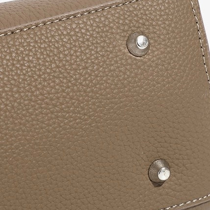 Damen Echtleder Minimalistische Stilvolle Große Kapazität Tote Schultertasche