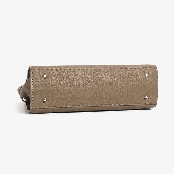 Damen Echtleder Minimalistische Stilvolle Große Kapazität Tote Schultertasche