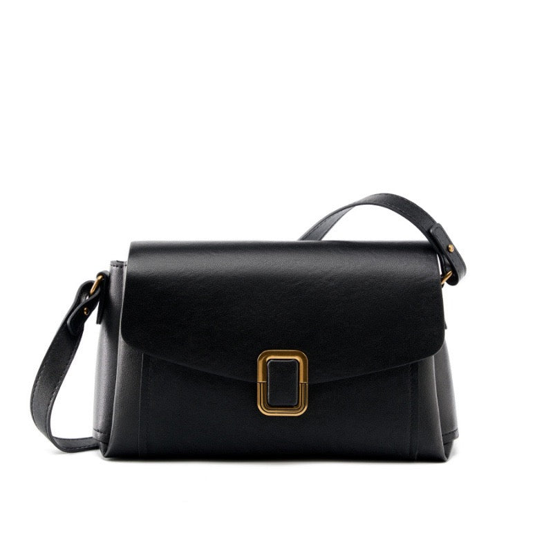 Women’s Genuine Leather Spring-Summer Commuter Tote Bag with Maillard Elegance