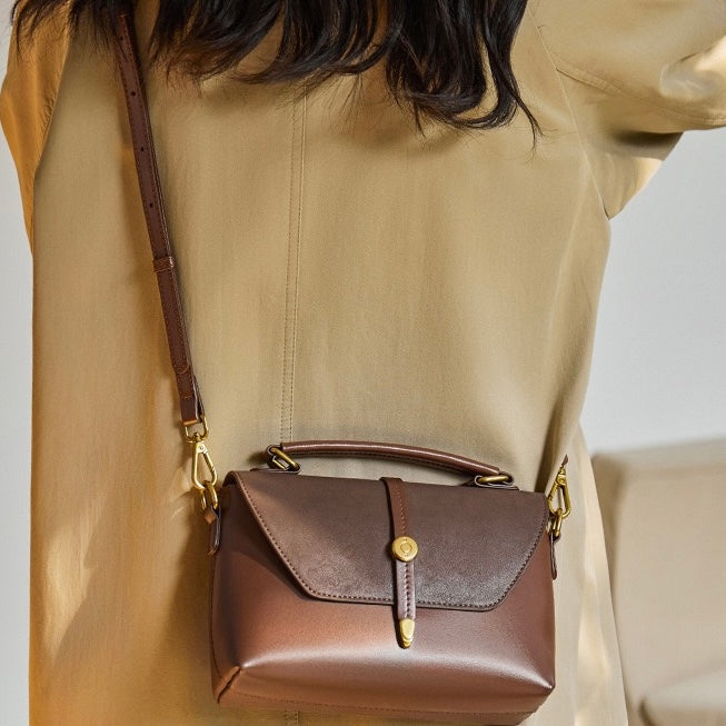 Vintage Women's Genuine Leather Cross Body Handbag