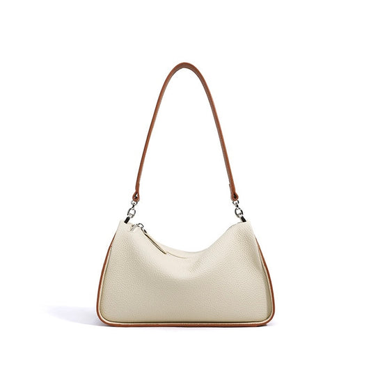 Women's Genuine Leather Minimalist Crossbody Shoulder Toast Bag