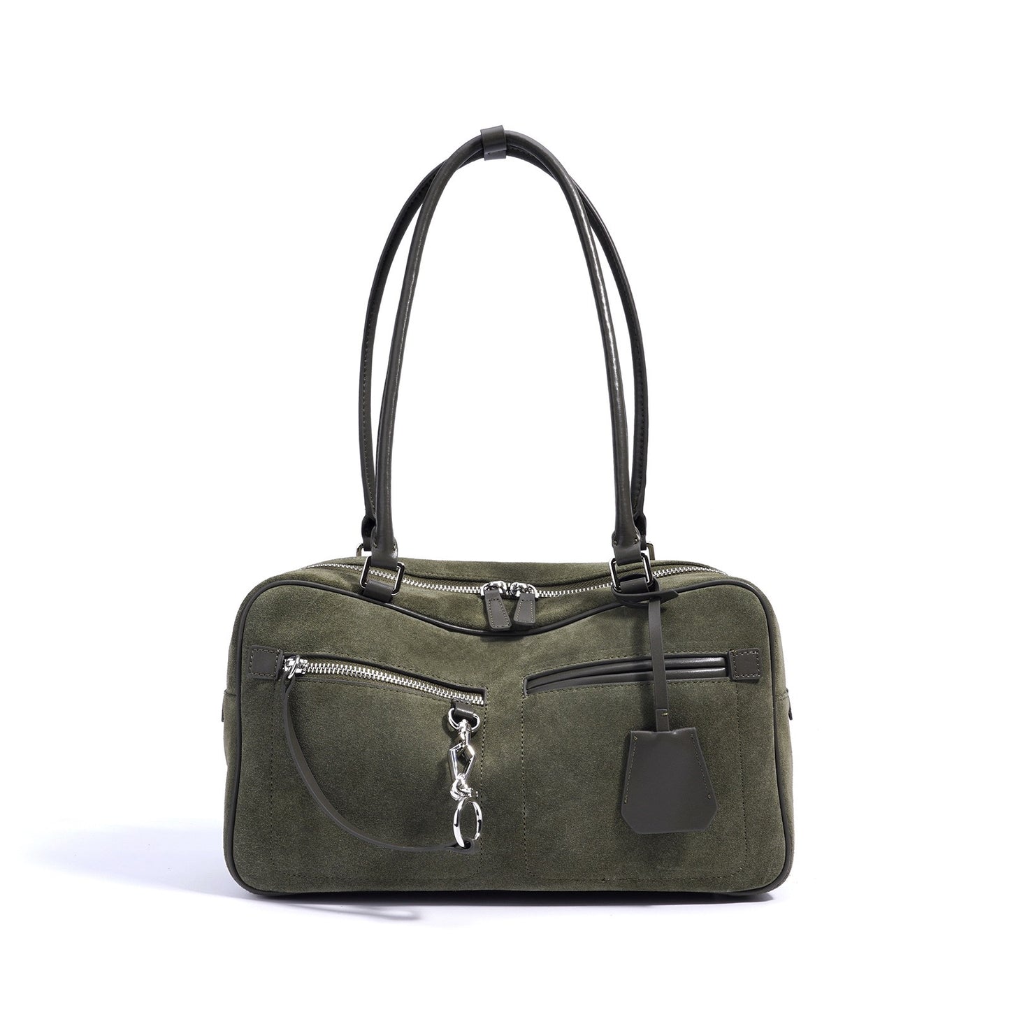 Women’s Matte Leather Pillow Shoulder Bag – Vintage Tote for Daily Commute