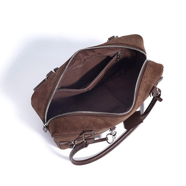 Women’s Matte Leather Pillow Shoulder Bag – Vintage Tote for Daily Commute
