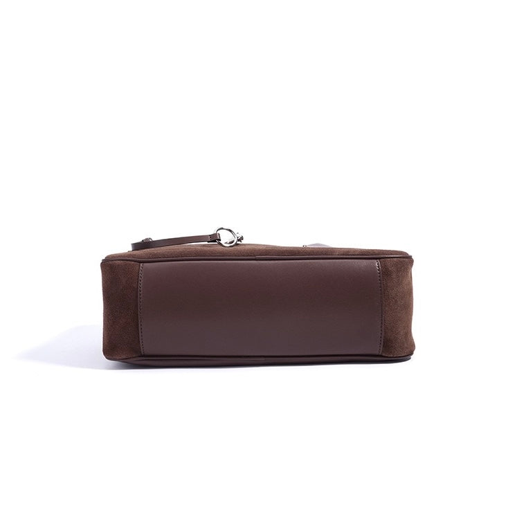 Women’s Matte Leather Pillow Shoulder Bag – Vintage Tote for Daily Commute