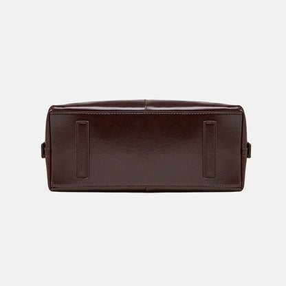 Große Umhängetasche aus echtem Leder für Damen – pflanzlich gegerbte Commuter Crossbody