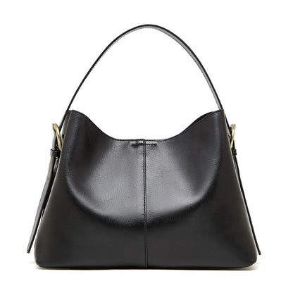 Große Umhängetasche aus echtem Leder für Damen – pflanzlich gegerbte Commuter Crossbody
