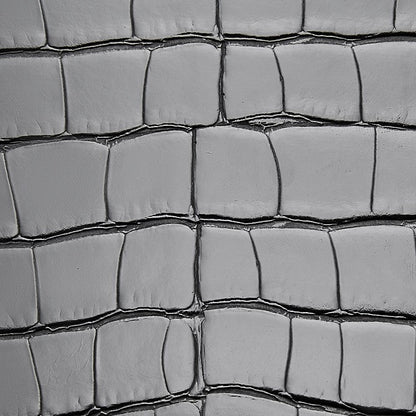 Croc-Embossed Leather Top-Handle Bag with Signature Gilded Hardware