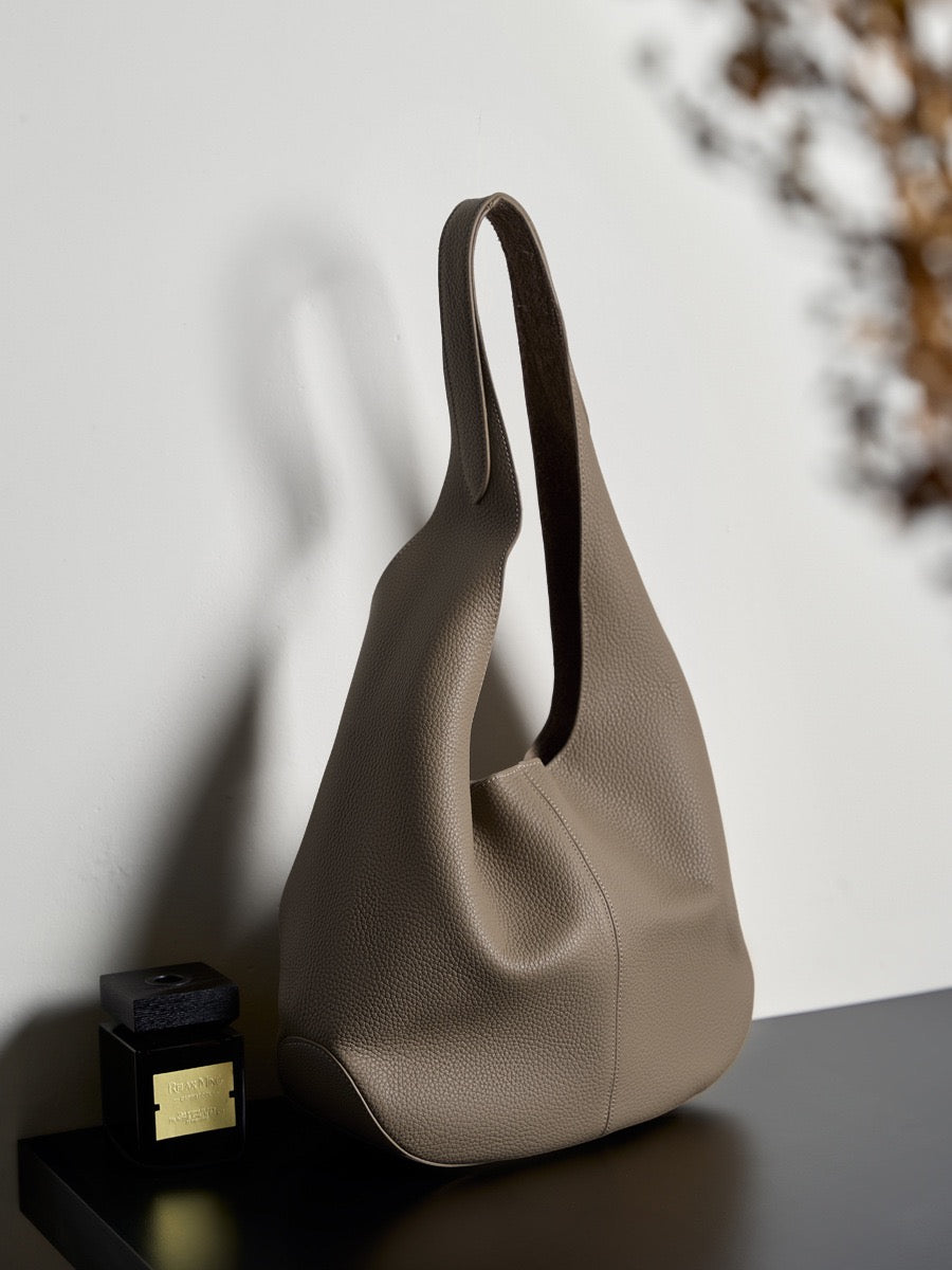 Luna Hobo-Tragetasche aus echtem Leder für Damen