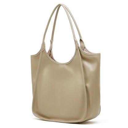 Bolso Tote de Cuero Genuino Vintage para Mujer Espresso