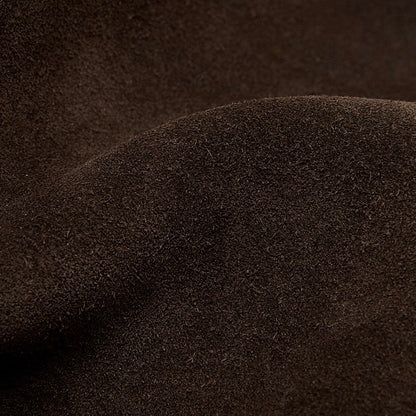 Bolso de hombro estructurado de ante con trufa y hebilla de metal