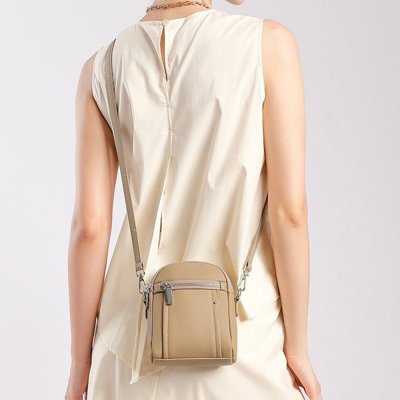 TOGO Rindsleder Crossbody Vielseitige modische Handy-Umhängetasche