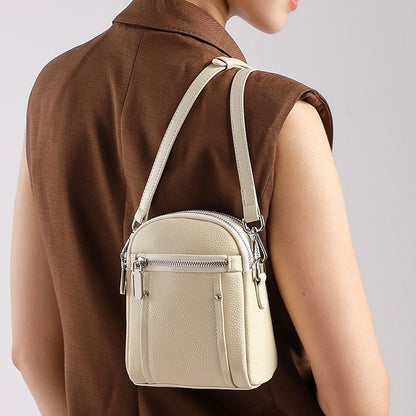 TOGO Rindsleder Crossbody Vielseitige modische Handy-Umhängetasche