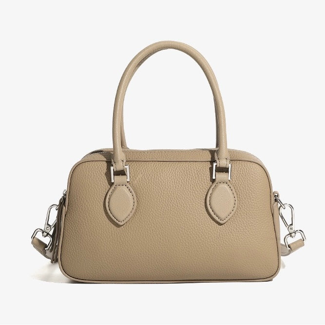 Damen-Boston-Tasche aus echtem Leder Premium Sense