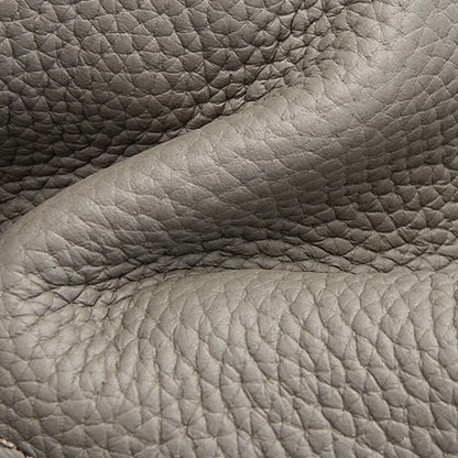 Damen-Umhängetasche aus echtem Leder mit Muschelkette