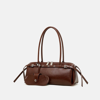 Damen Echtleder Vintage Biker Gürtel Schultertasche