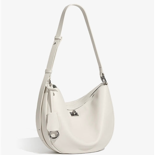Damen Echtleder Designer Casual Crescent Bag