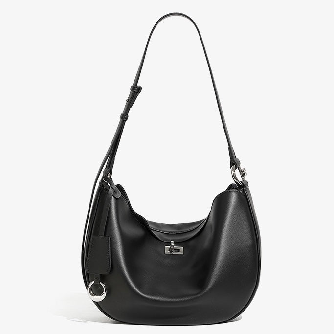Damen Echtleder Designer Casual Crescent Bag