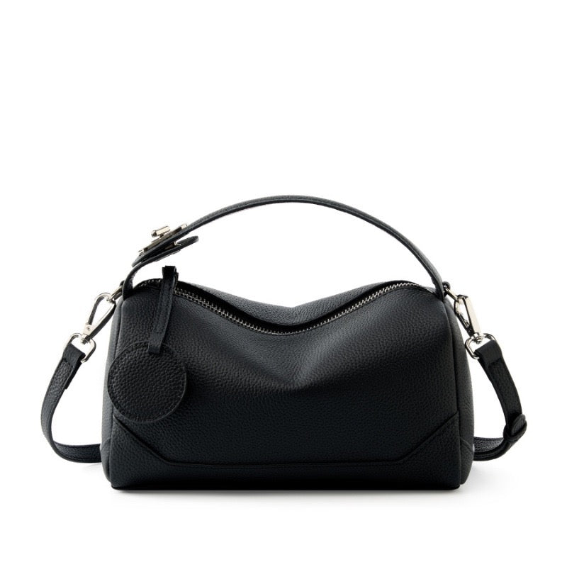 Boston-Tasche aus echtem Leder für Damen