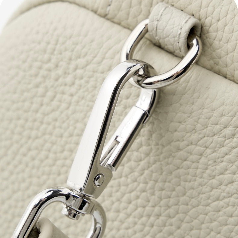Boston-Tasche aus echtem Leder für Damen