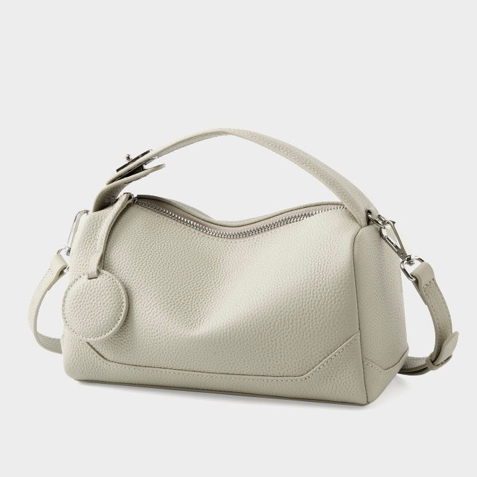 Boston-Tasche aus echtem Leder für Damen