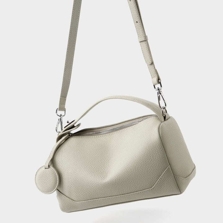 Boston-Tasche aus echtem Leder für Damen