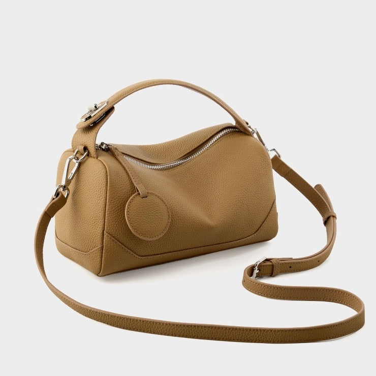 Boston-Tasche aus echtem Leder für Damen